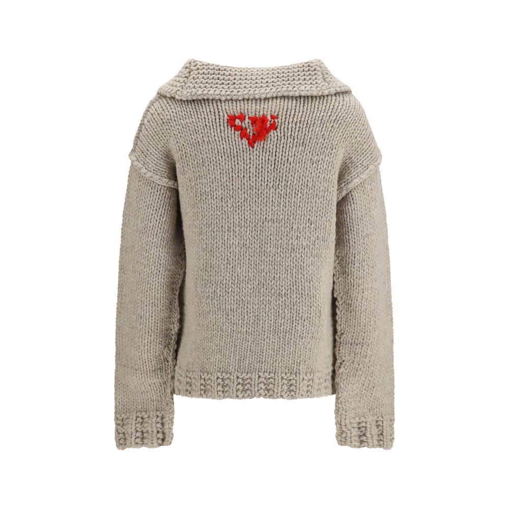 Prada | Gray Wool Oves Aries Cardigan