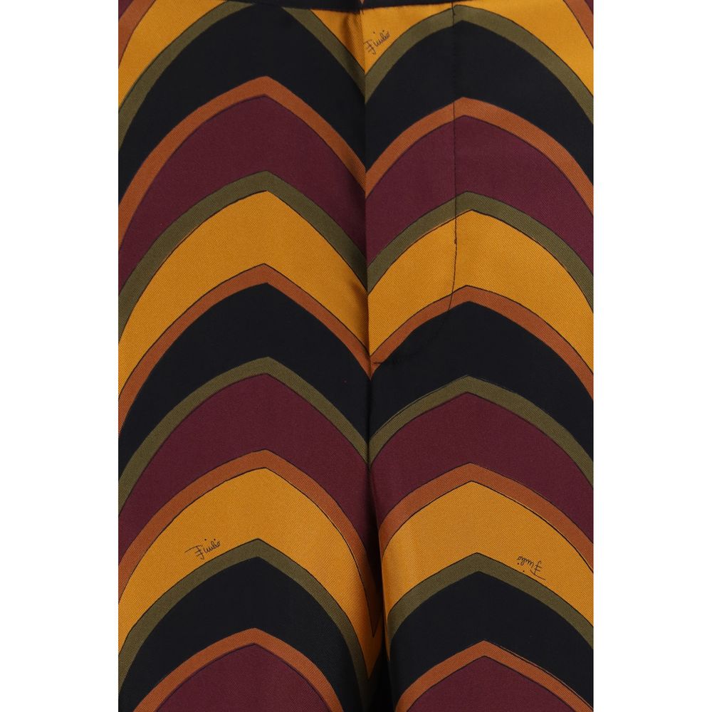 Emilio Pucci | Multicolor Silk Casual Pants