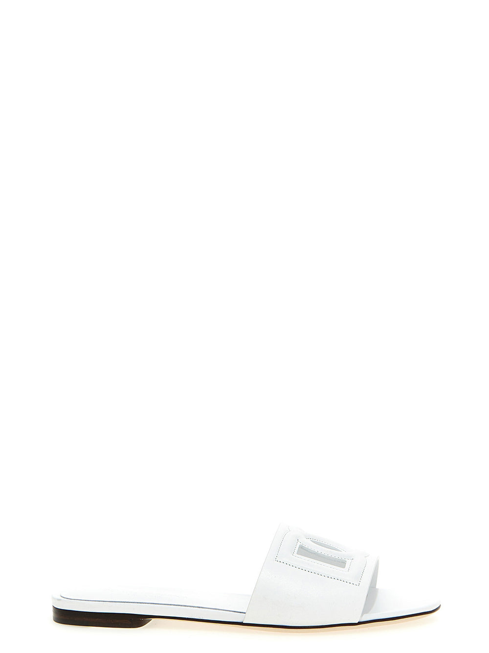 Dolce & Gabbana | White Calfskin Slides