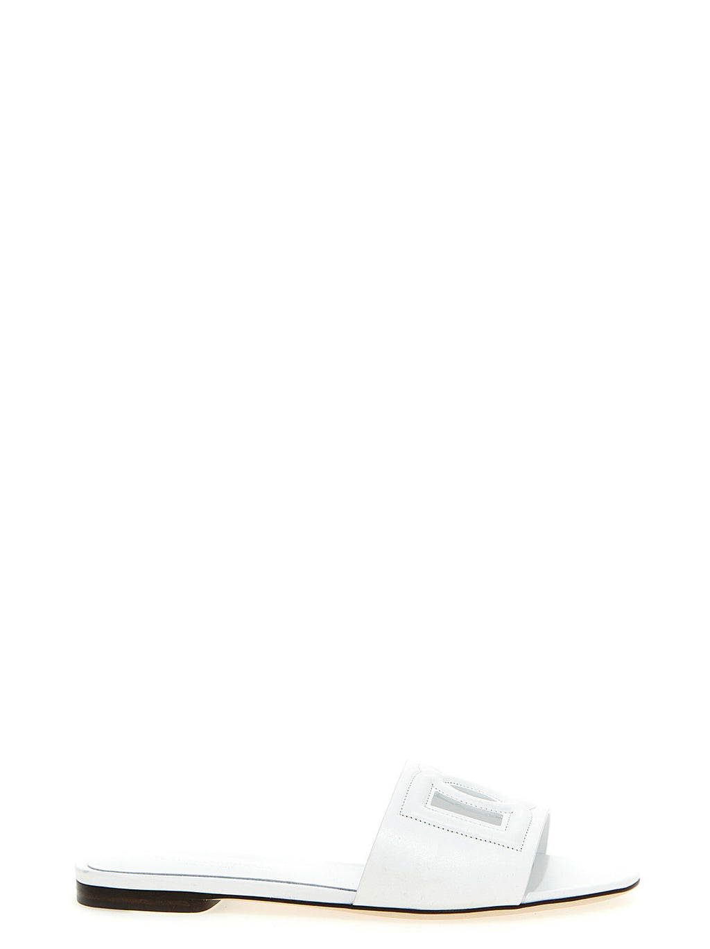 Dolce & Gabbana | White Calfskin Slides