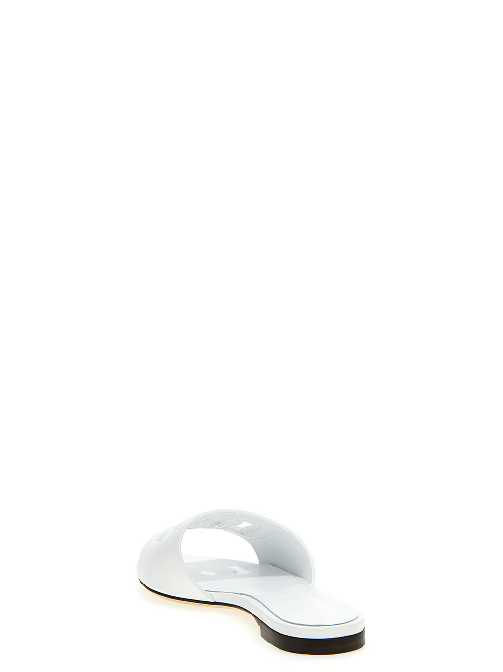 Dolce & Gabbana | White Calfskin Slides