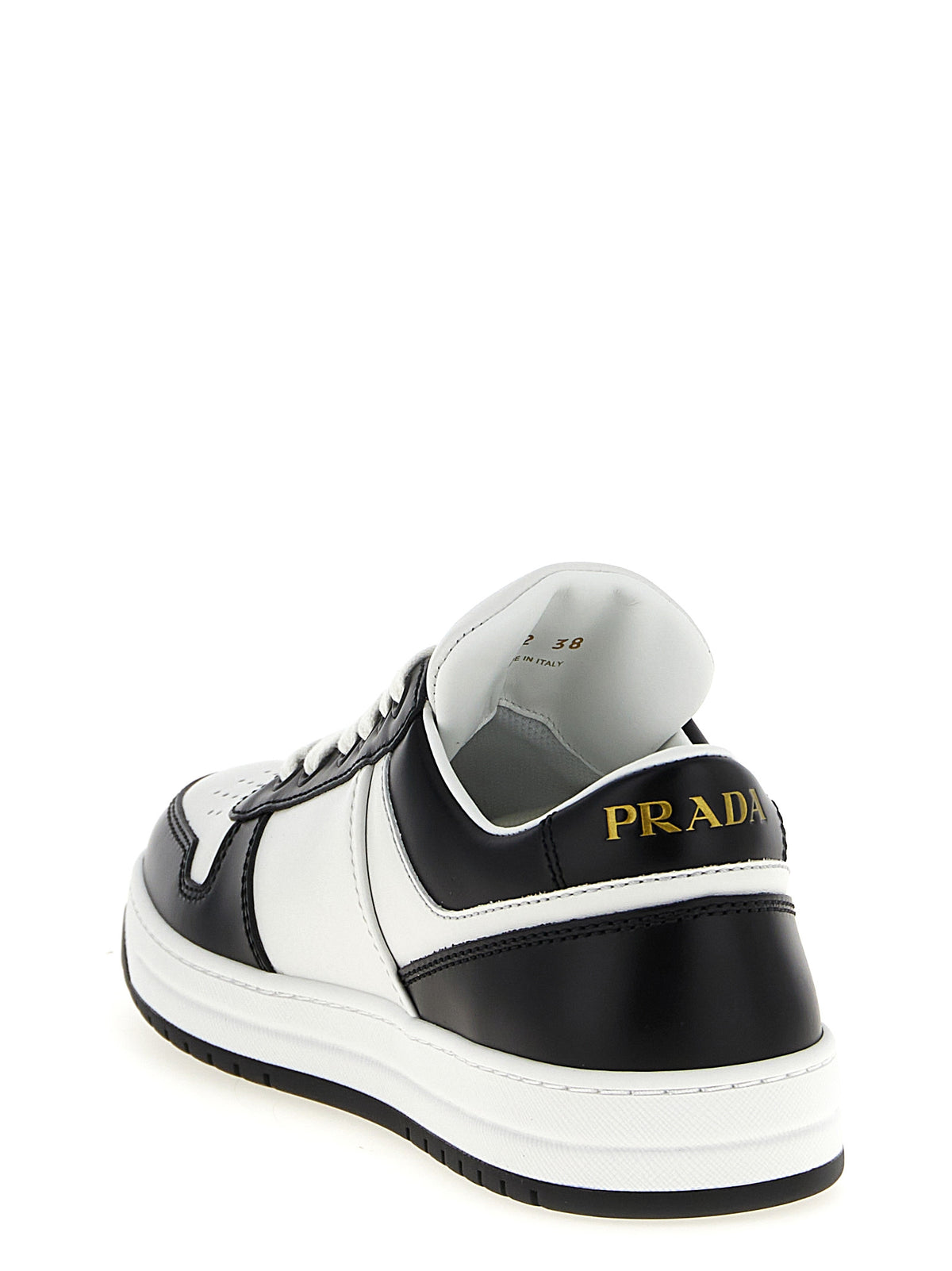 Prada | Bicolor Calfskin Low Top Sneakers
