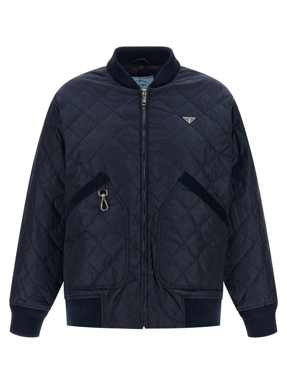 Prada | Blue Recycled Polyamide Bomber