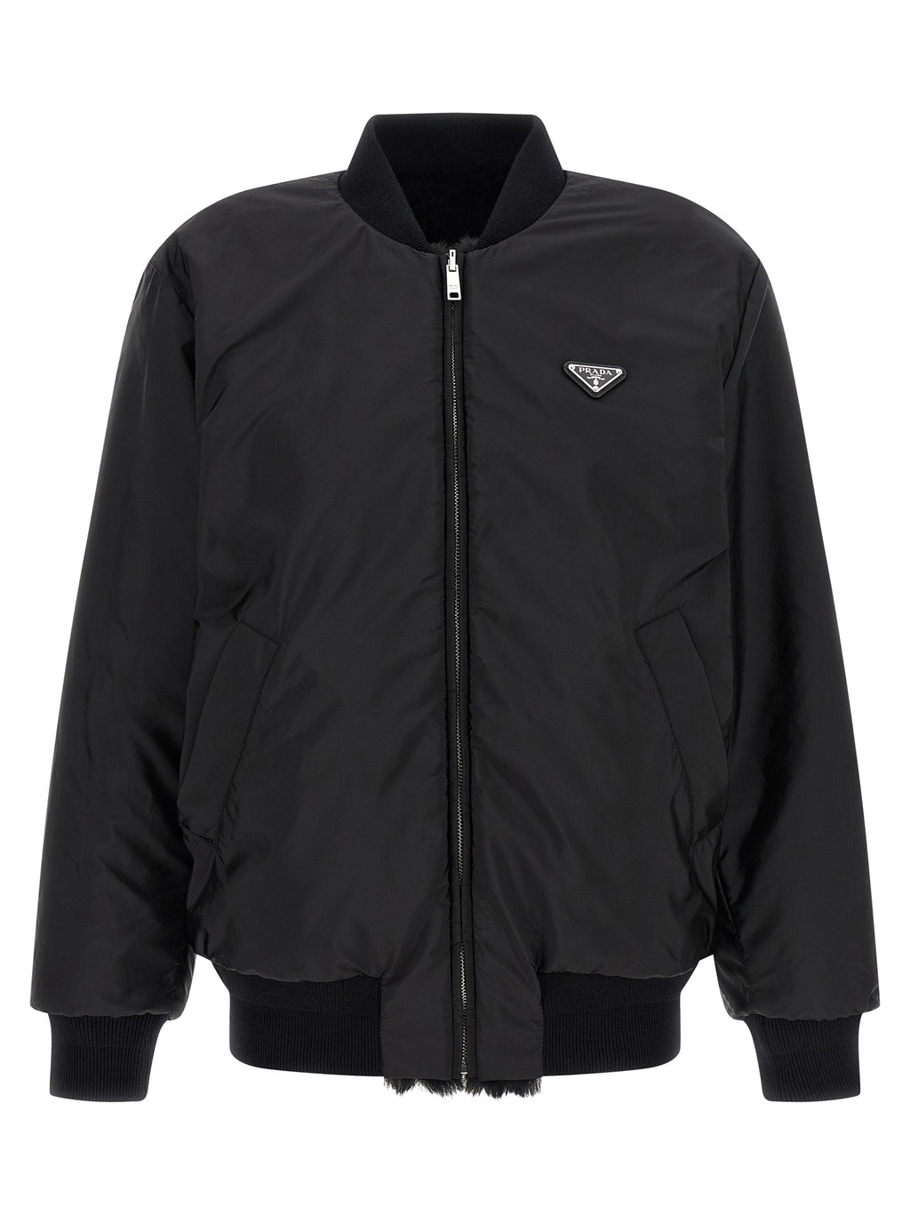 Prada | Black Recycled Polyamide Bomber
