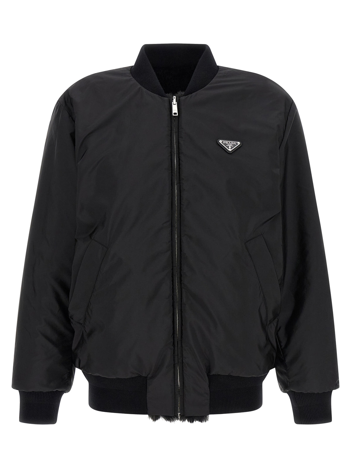 Prada | Black Recycled Polyamide Bomber