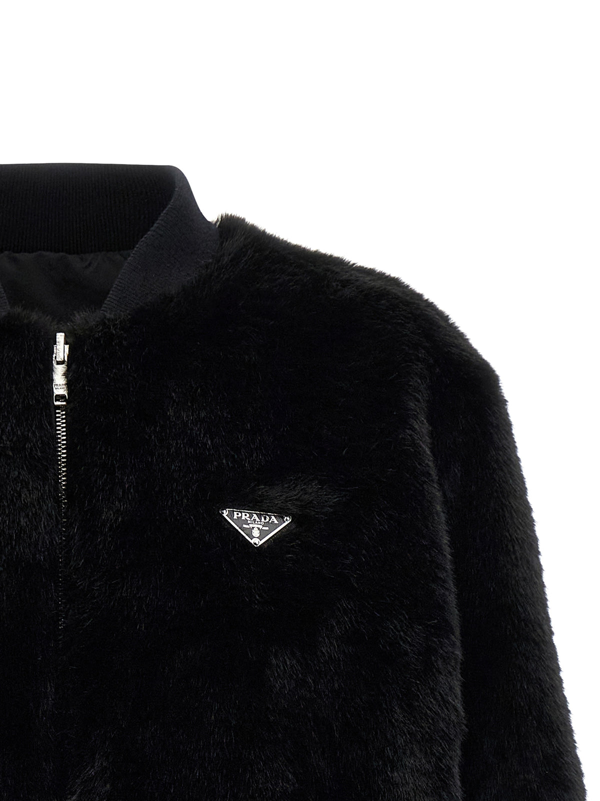 Prada | Black Recycled Polyamide Bomber