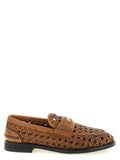 Miu Miu | Brown Calfskin Slip-On Loafers