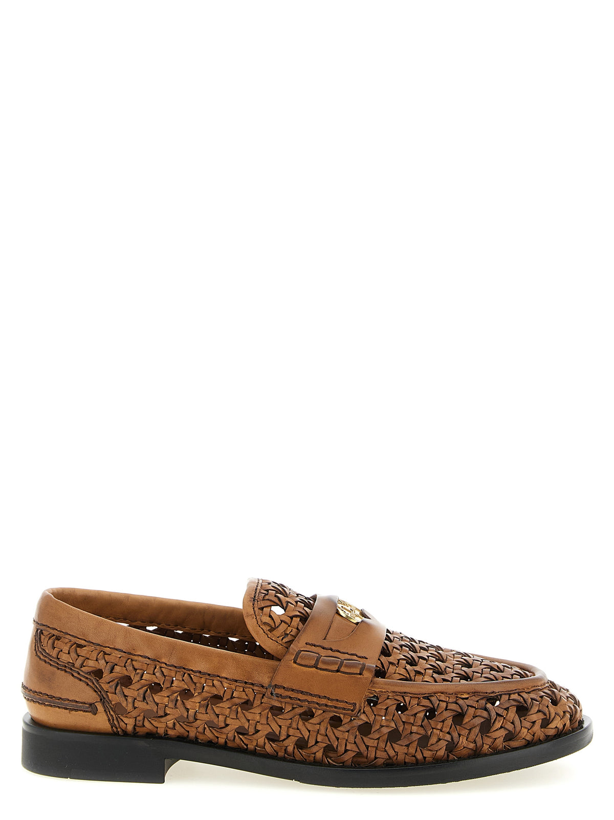 Miu Miu | Brown Calfskin Slip-On Loafers