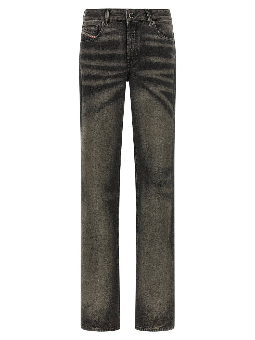 Diesel | Black Cotton Straight-Leg Jeans