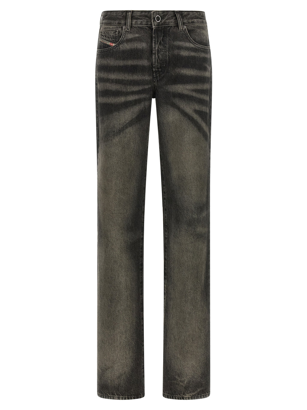 Diesel | Black Cotton Straight-Leg Jeans