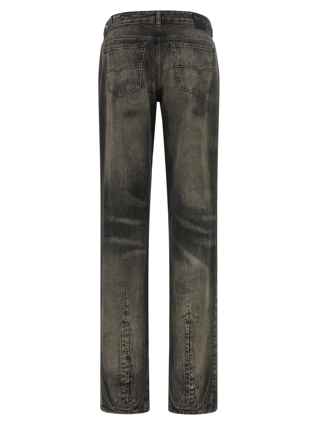 Diesel | Black Cotton Straight-Leg Jeans