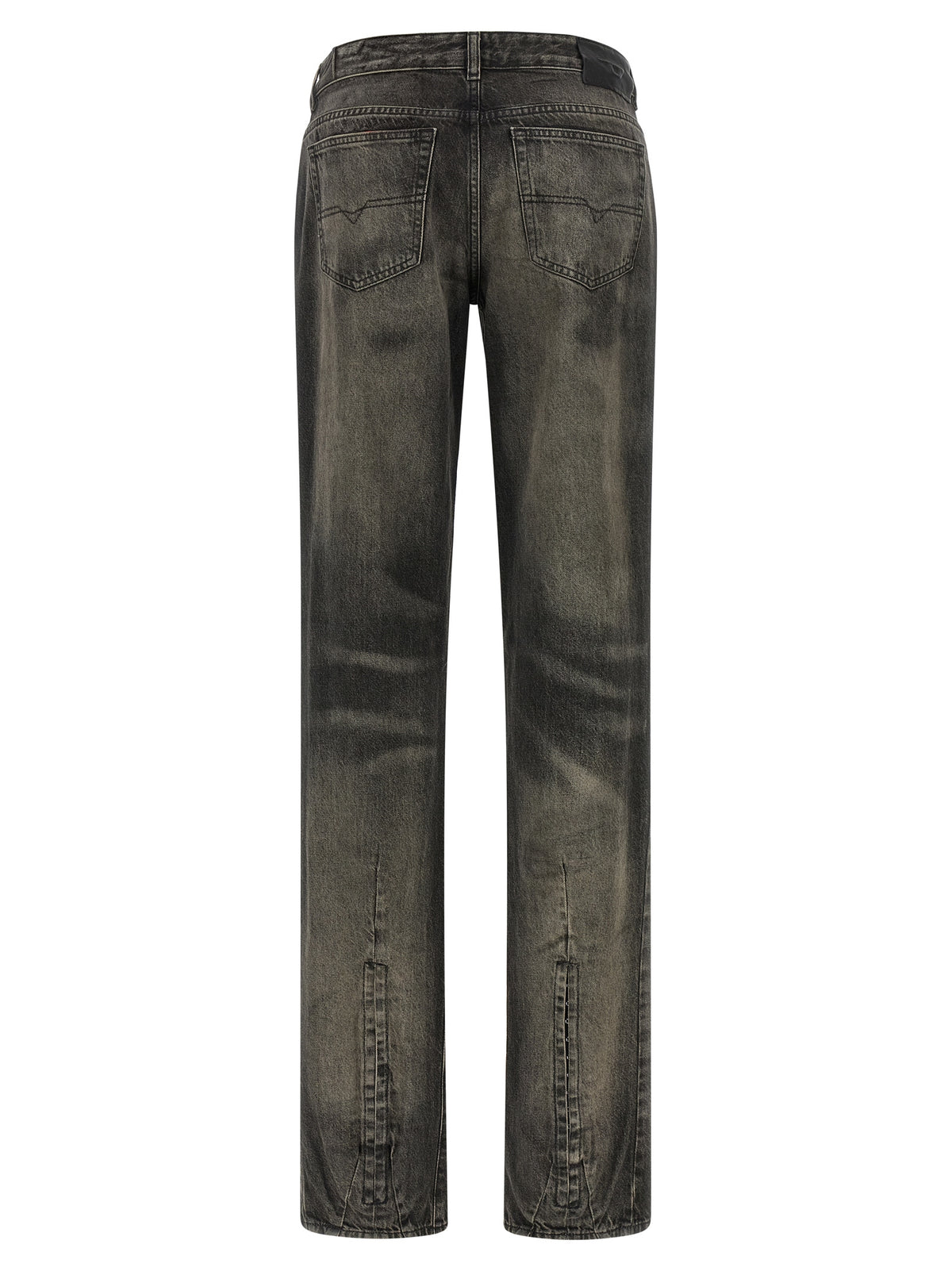 Diesel | Black Cotton Straight-Leg Jeans