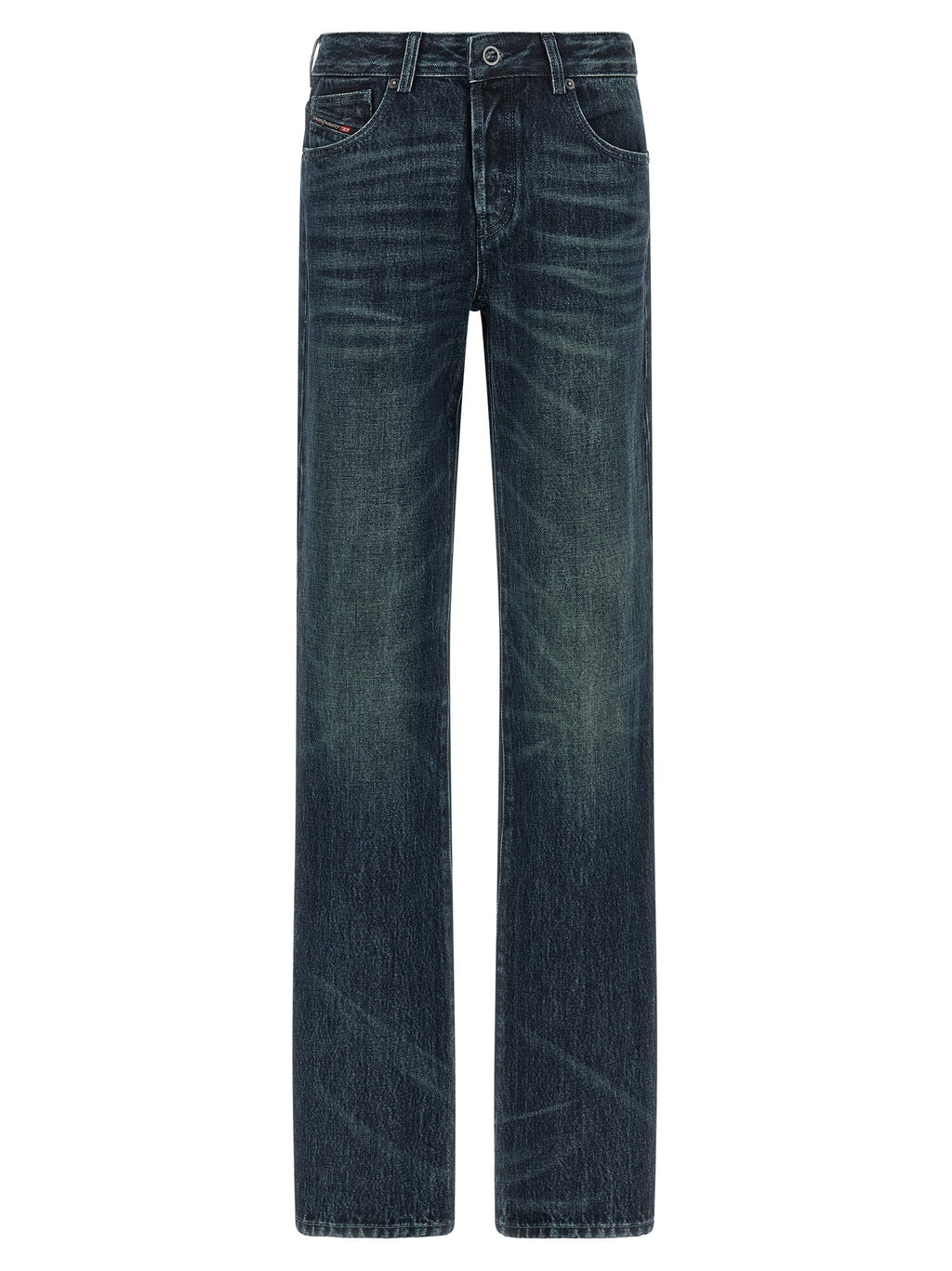 Diesel | Blue Cotton Straight-Leg Jeans
