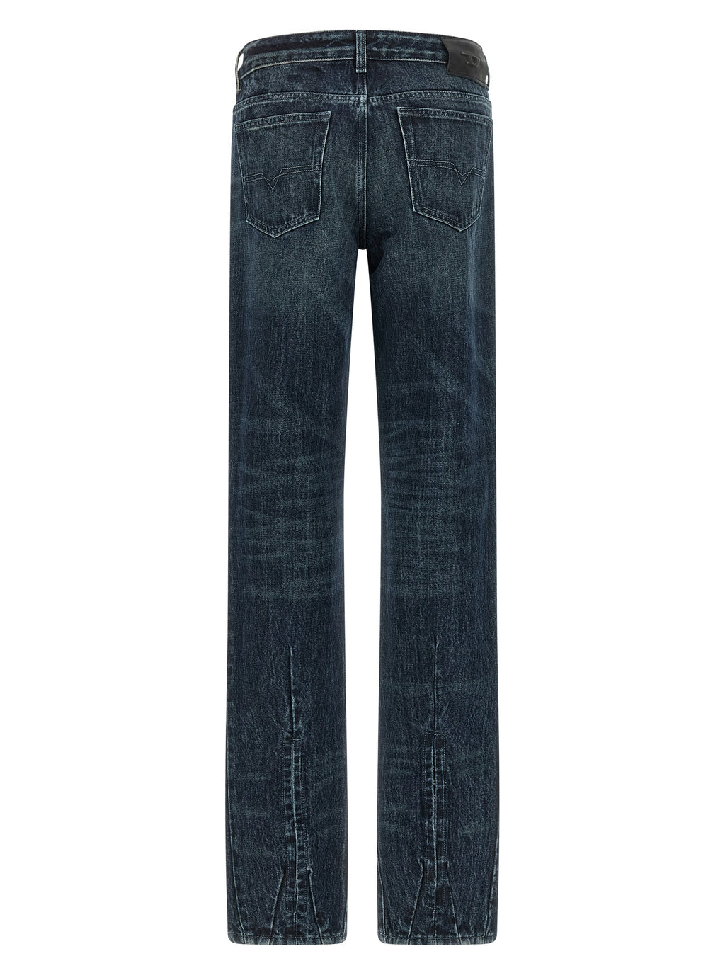 Diesel | Blue Cotton Straight-Leg Jeans