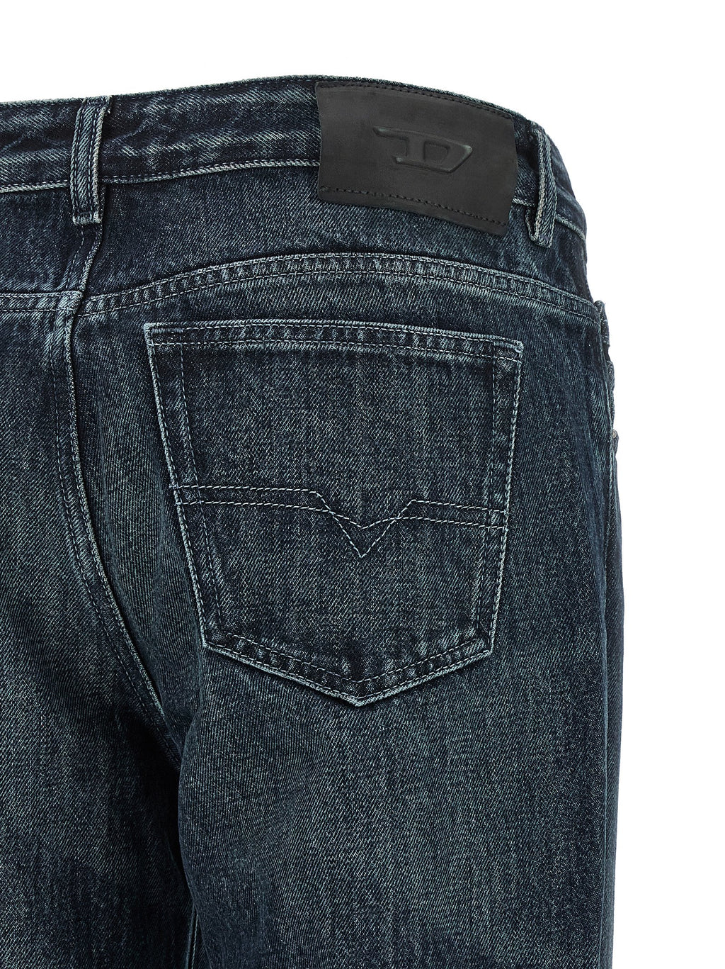 Diesel | Blue Cotton Straight-Leg Jeans