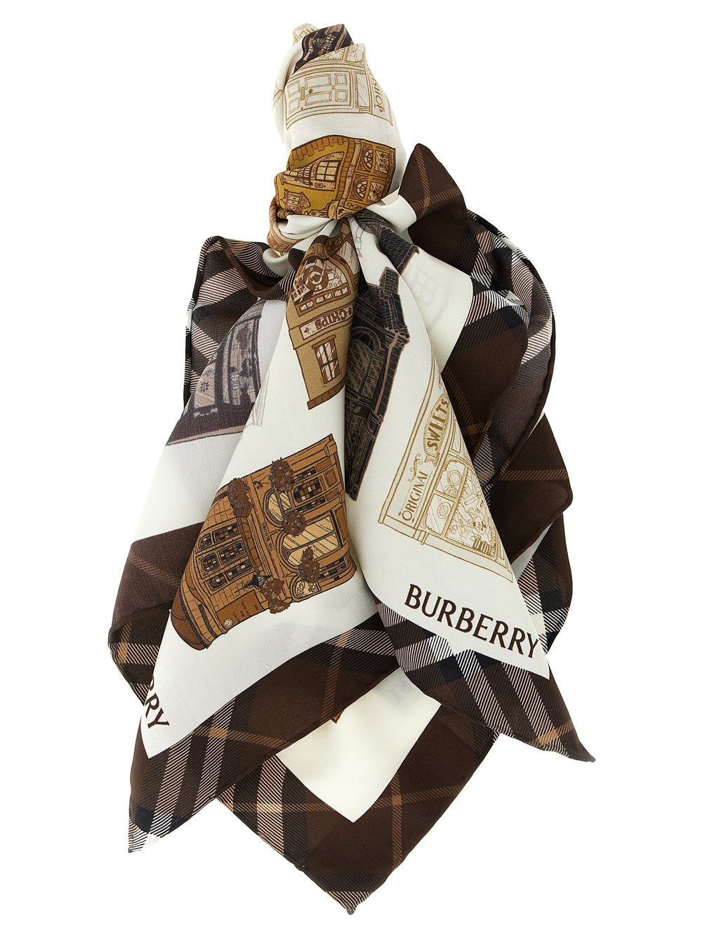 Burberry | Multicolor Satin Scarf