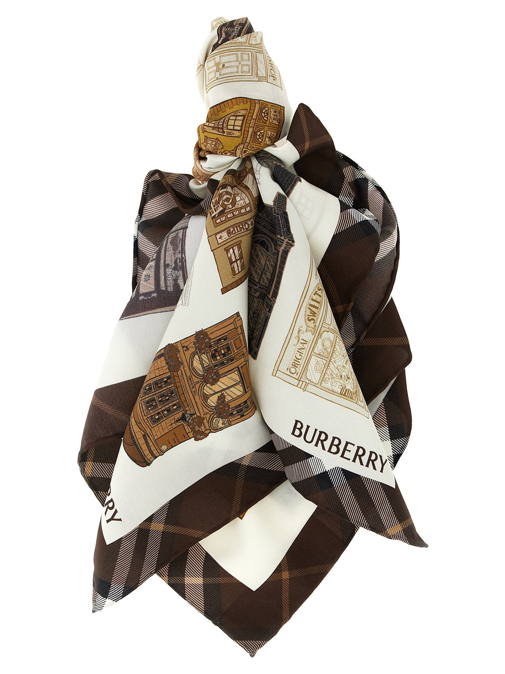 Burberry | Multicolor Satin Scarf