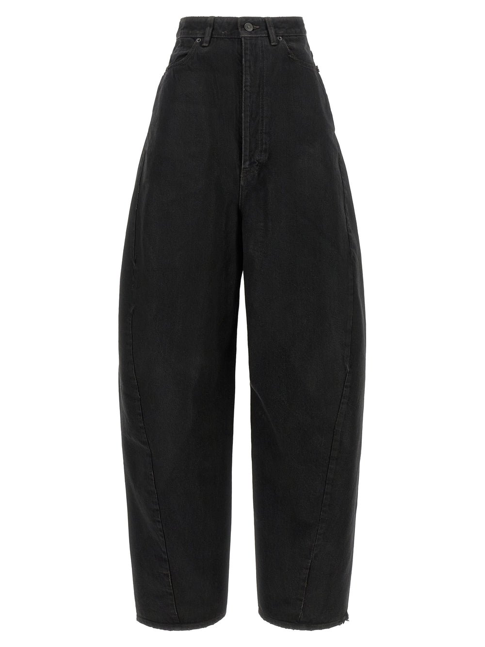 Balenciaga | Black Cotton High-Waisted Jean