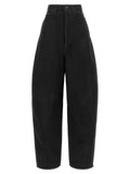Balenciaga | Black Cotton High-Waisted Jean