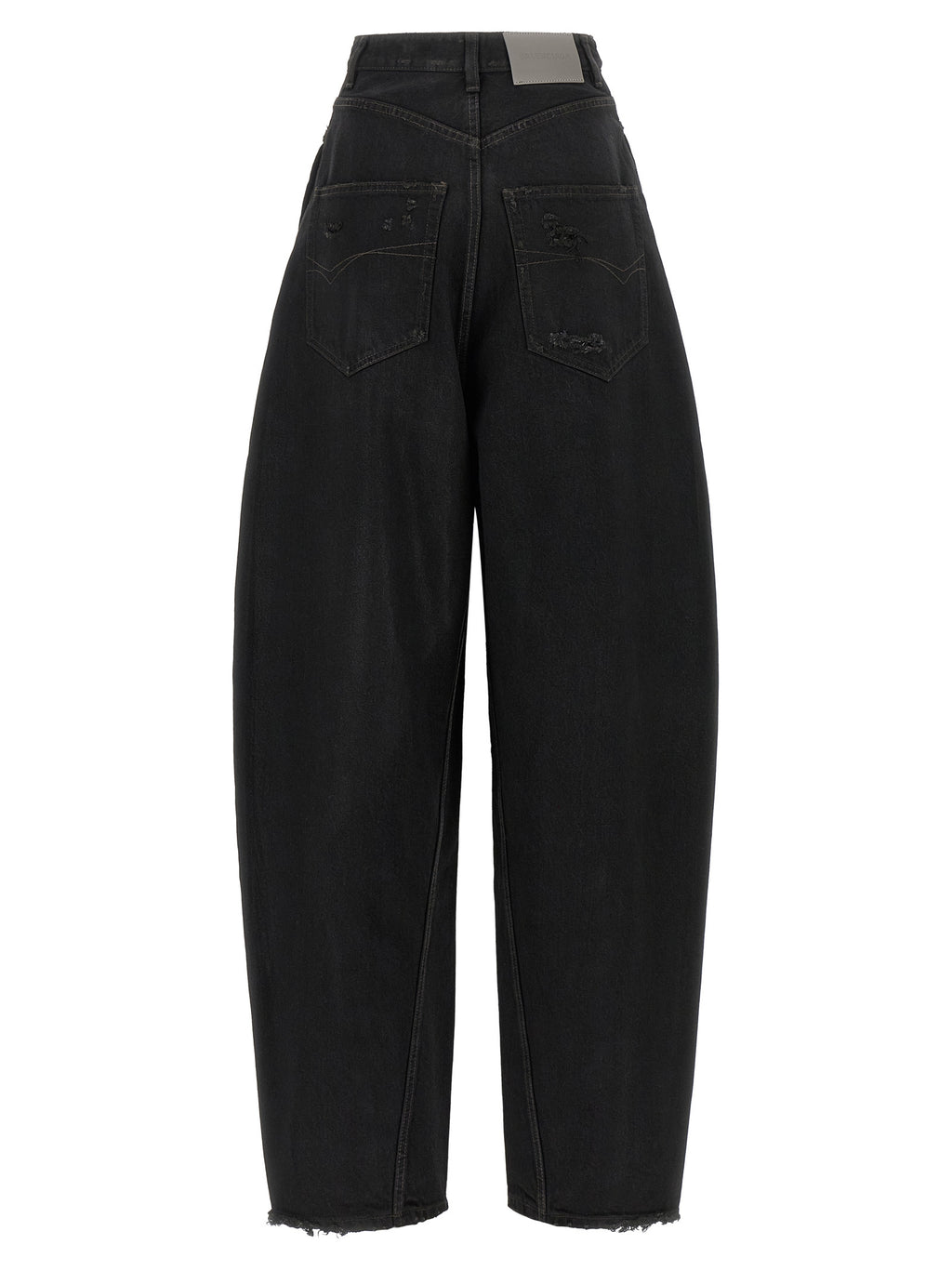 Balenciaga | Black Cotton High-Waisted Jean
