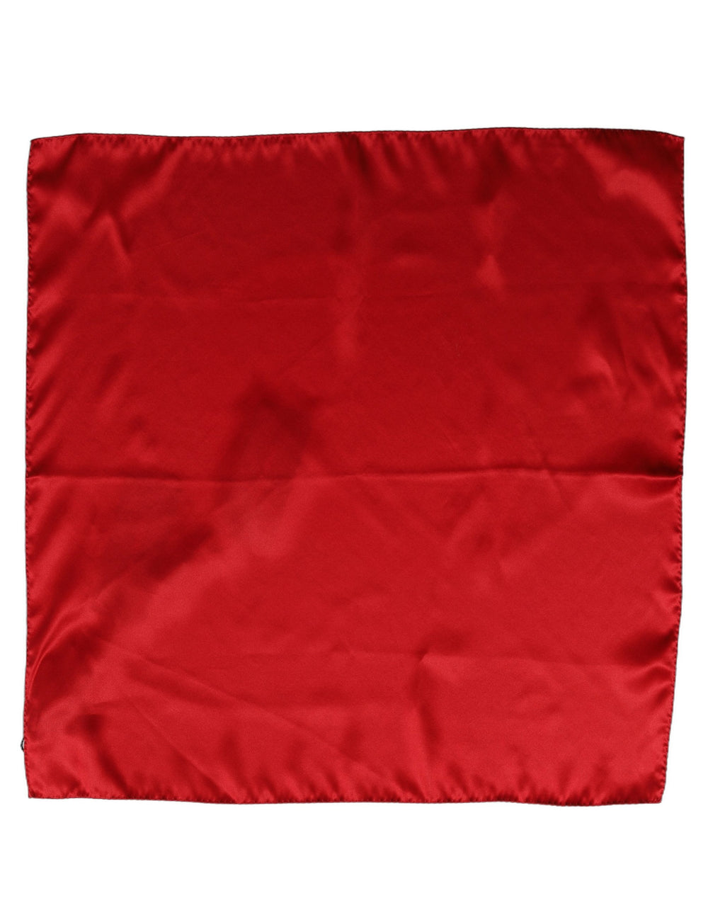 Dolce & Gabbana | Red Satin Silk Foulard Handkerchief Scarf