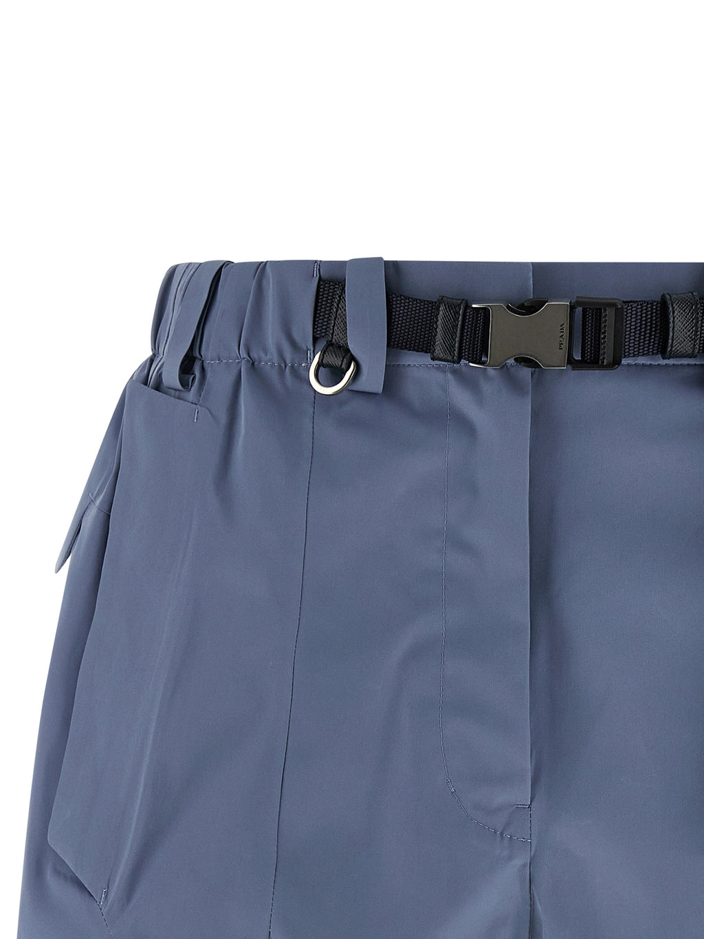 Prada | Blue Polyester Bermuda Shorts