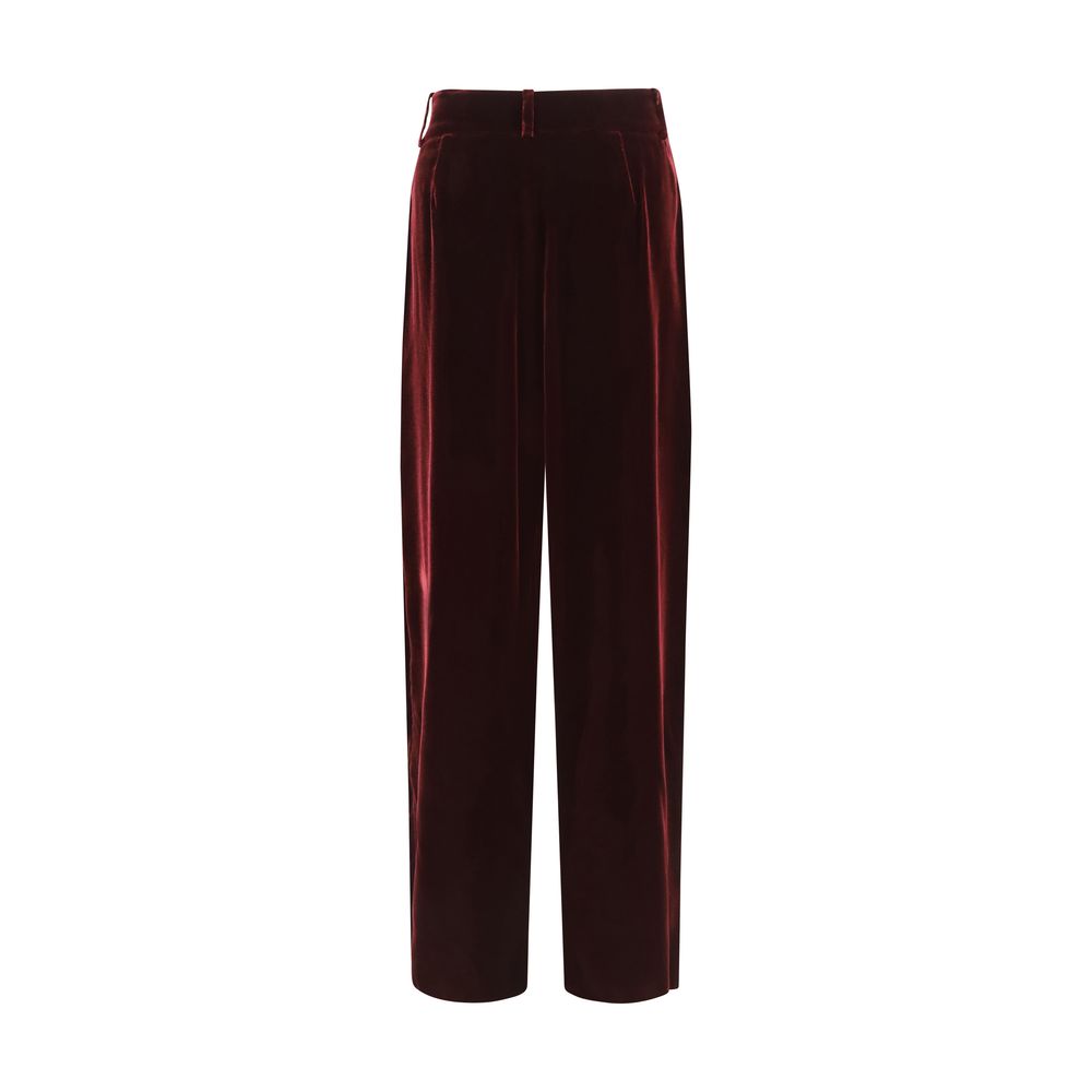 Giorgio Armani | Bordeaux Viscose Dress Pants
