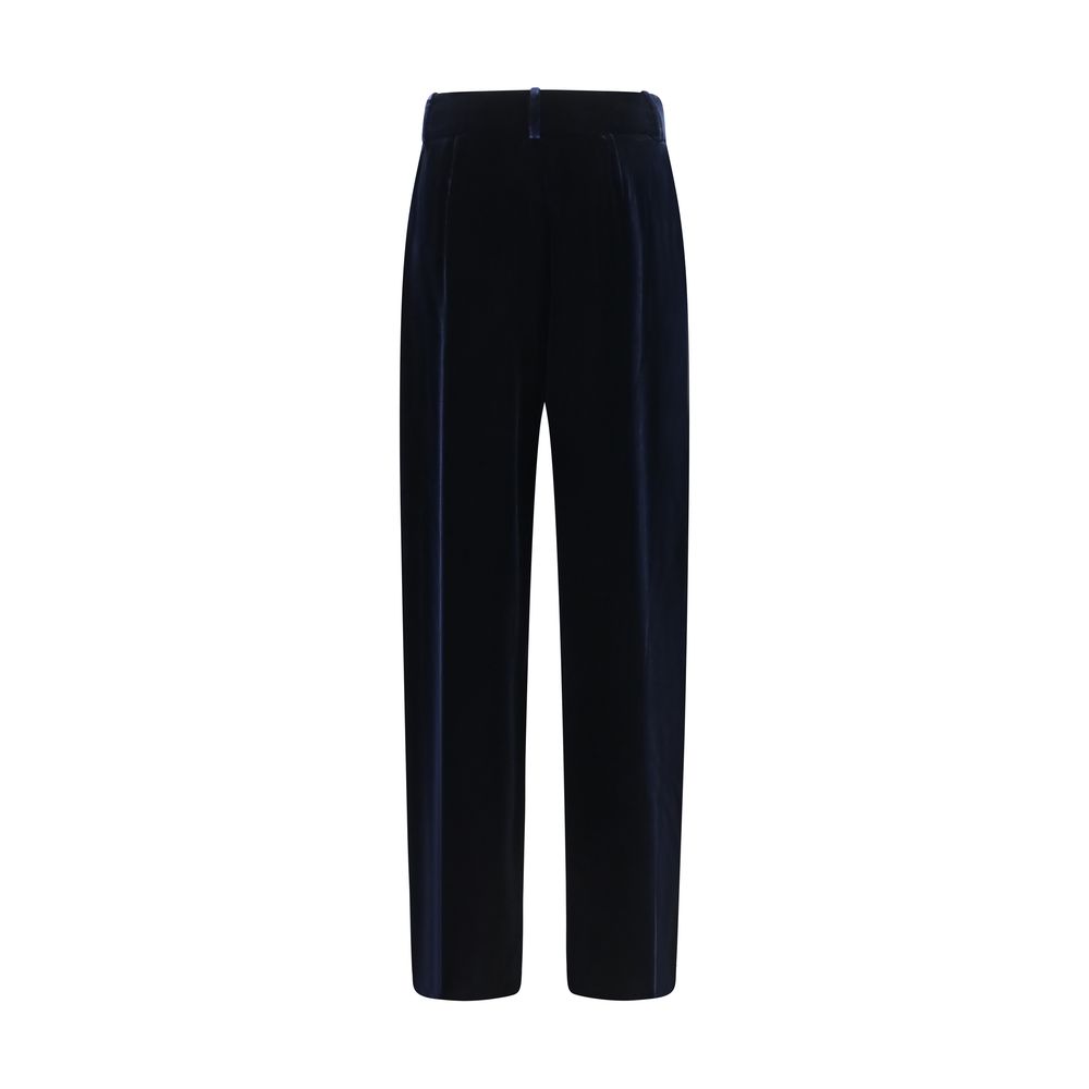 Giorgio Armani | Blue Viscose Casual Pants
