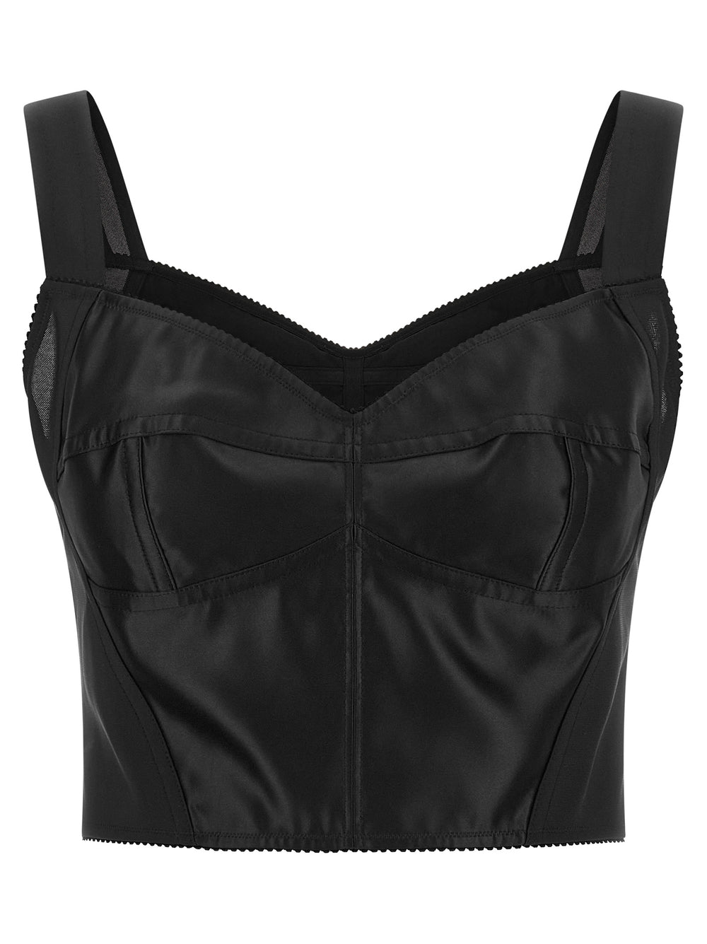 Dolce & Gabbana | Black Polyamide Tank Tops