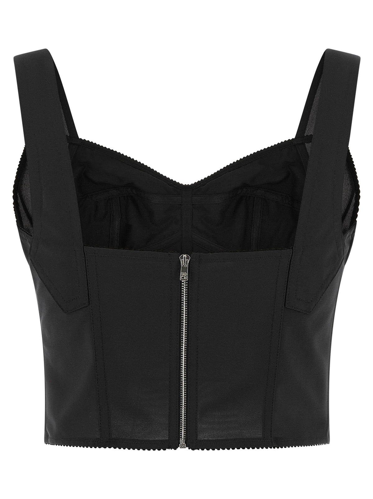 Dolce & Gabbana | Black Polyamide Tank Tops