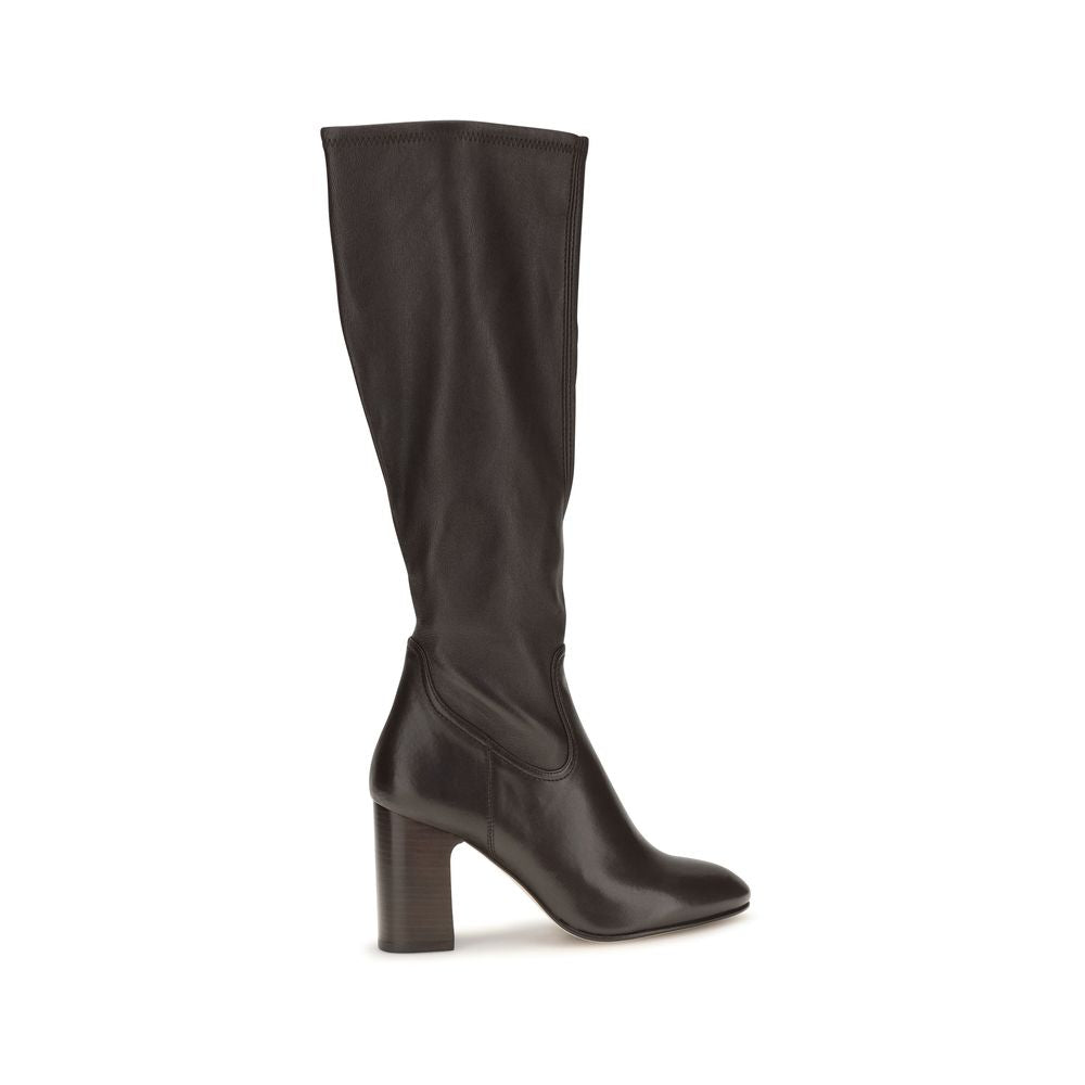 Stuart Weitzman | Black Calf Leather Bos Taurus High Heel Boots