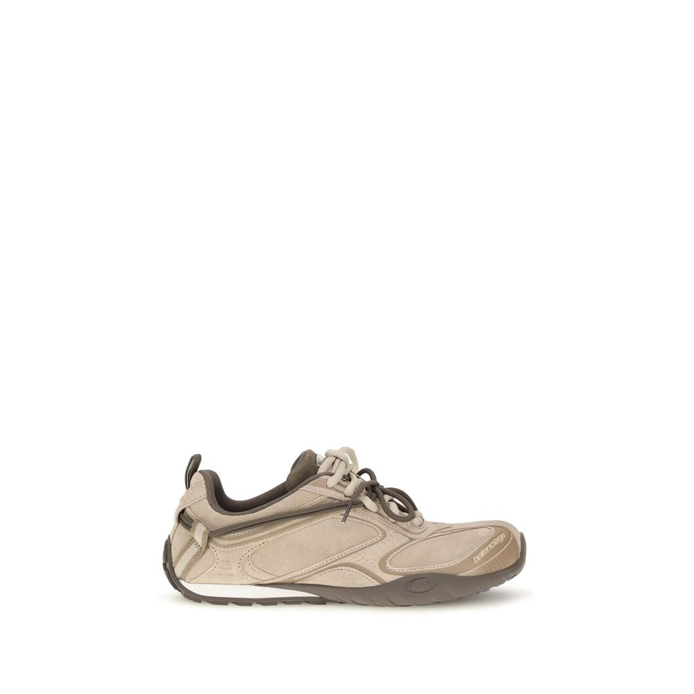 Balenciaga | Beige Suede Leather Athletic Sneakers