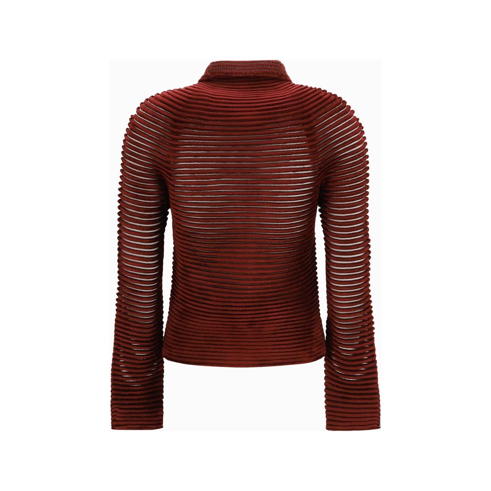Giorgio Armani | Bordeaux Viscose Cardigan