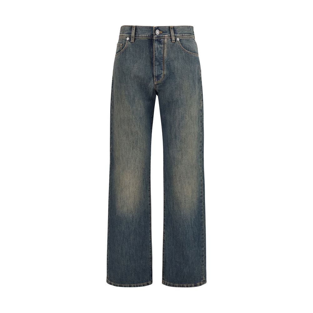 Fendi | Blue Cotton Jeans Denim