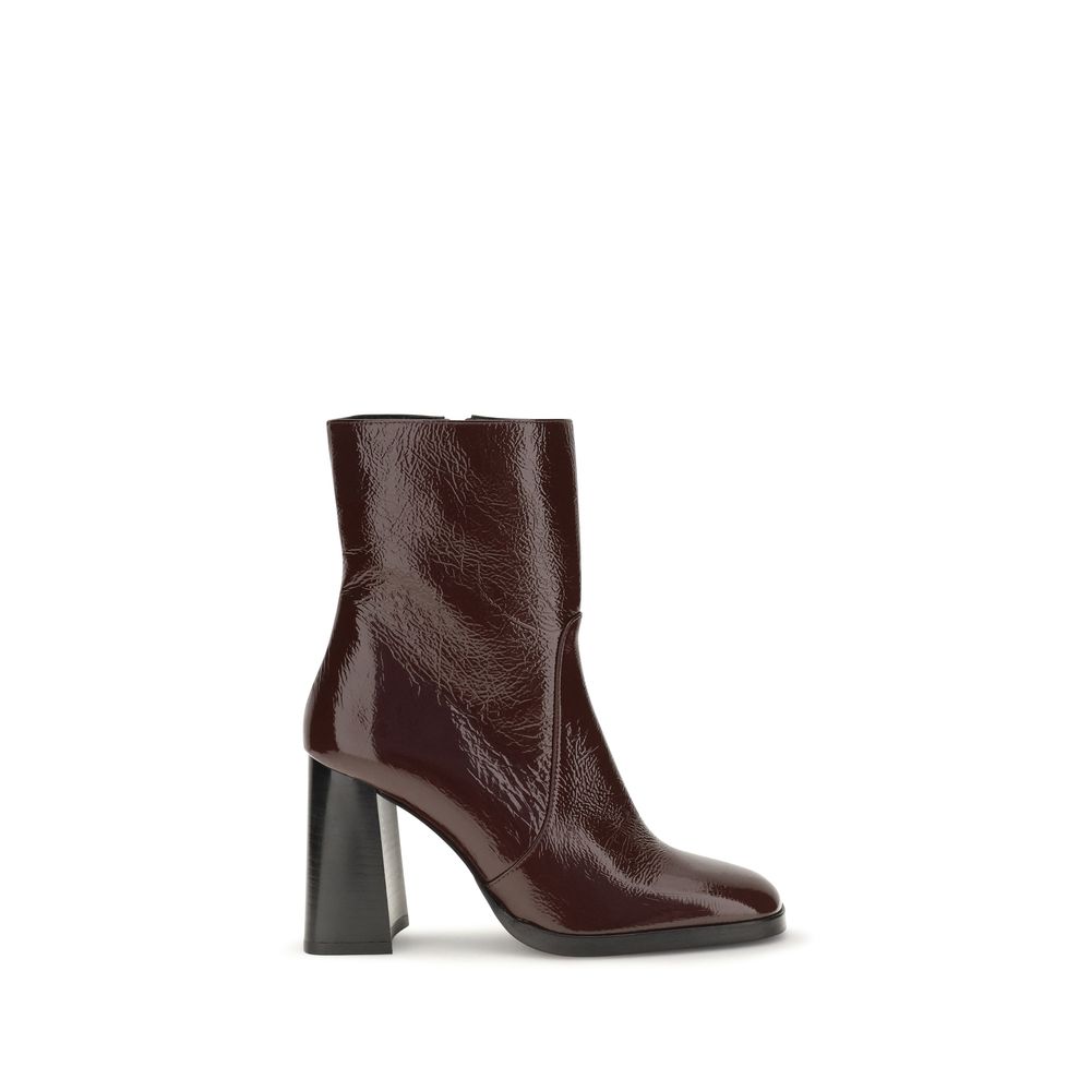 Stuart Weitzman | Bordeaux Calf Leather Bos Taurus Ankle Boots