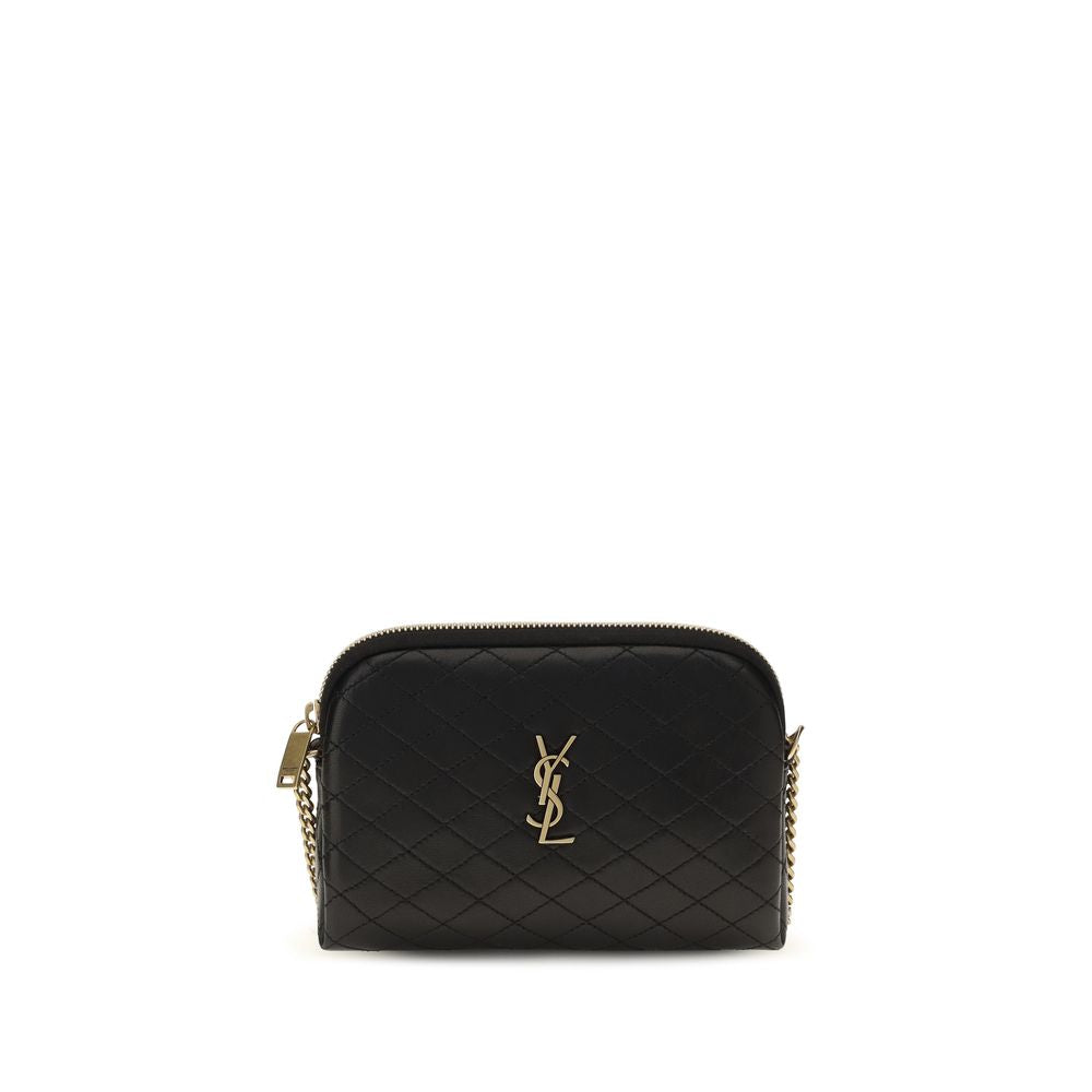 Saint Laurent | Black Calf Leather Bos Taurus Shoulder Bag