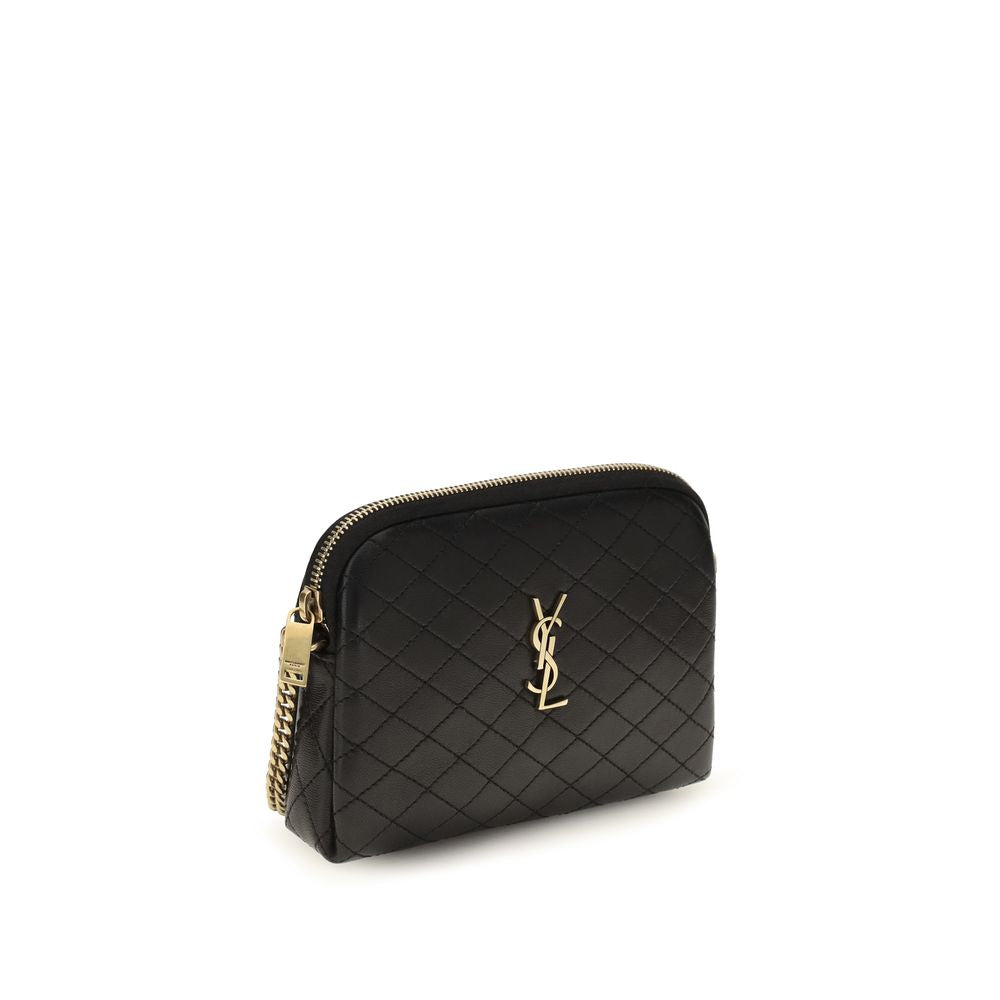 Saint Laurent | Black Calf Leather Bos Taurus Shoulder Bag