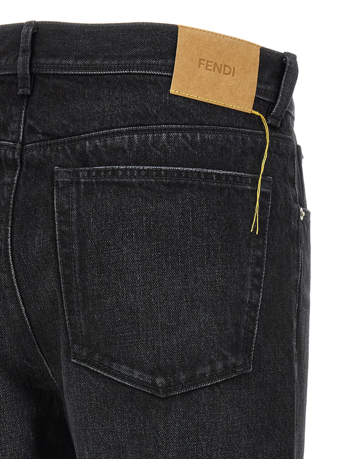 Fendi | Black Cotton Jeans Denim