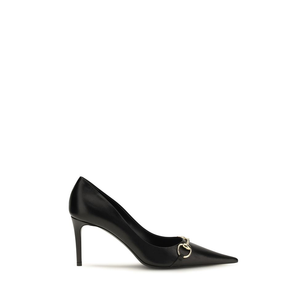 Gucci | Black Goatskin High Heel Pumps