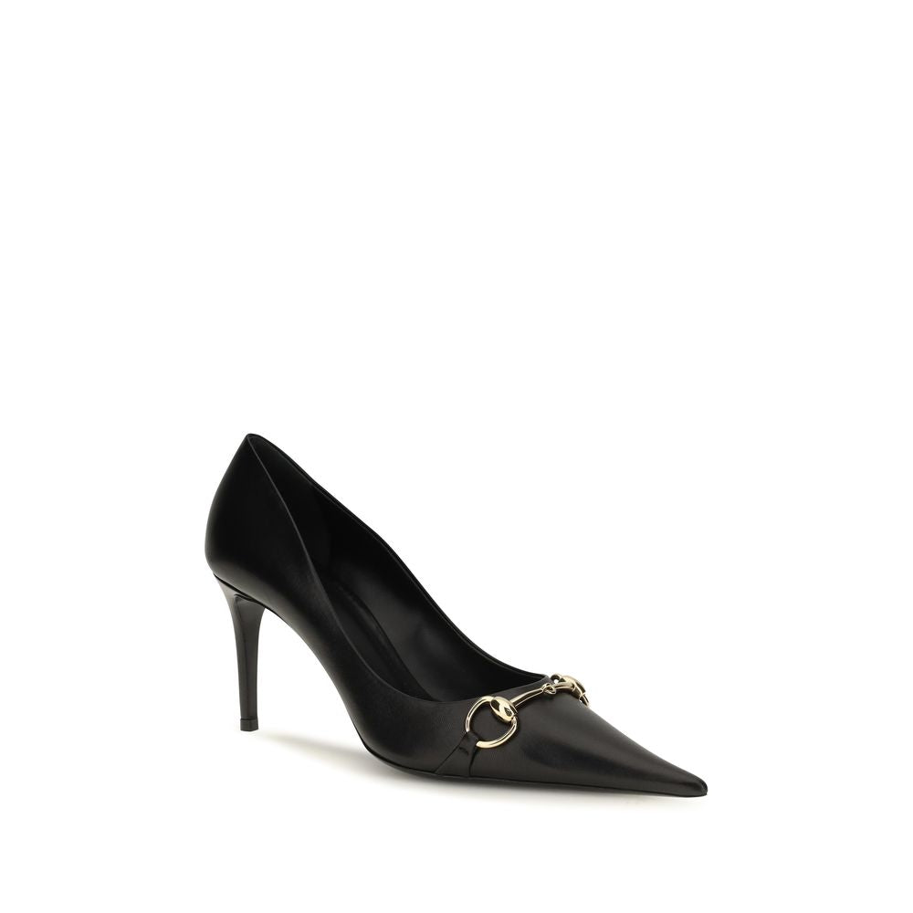 Gucci | Black Goatskin High Heel Pumps