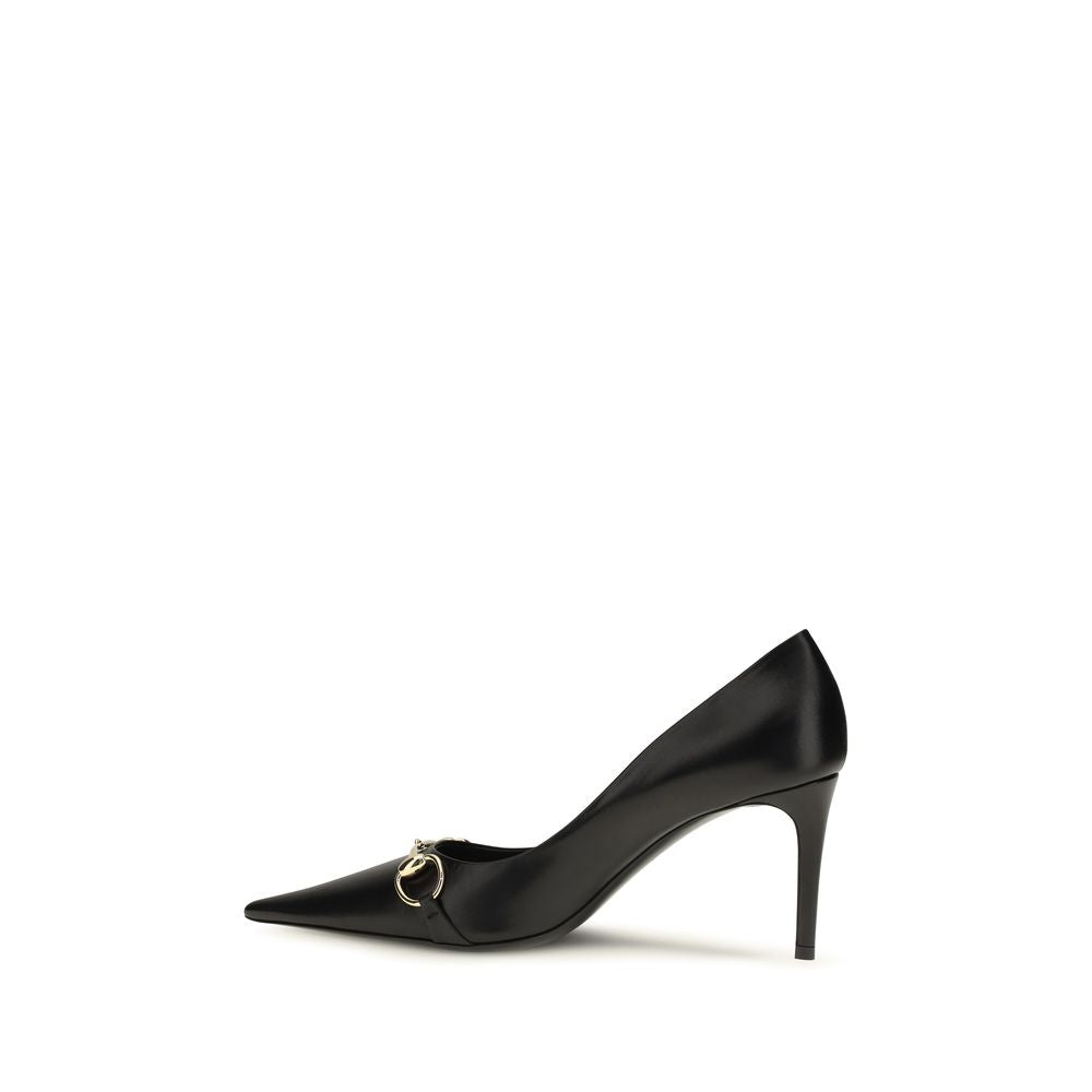 Gucci | Black Goatskin High Heel Pumps