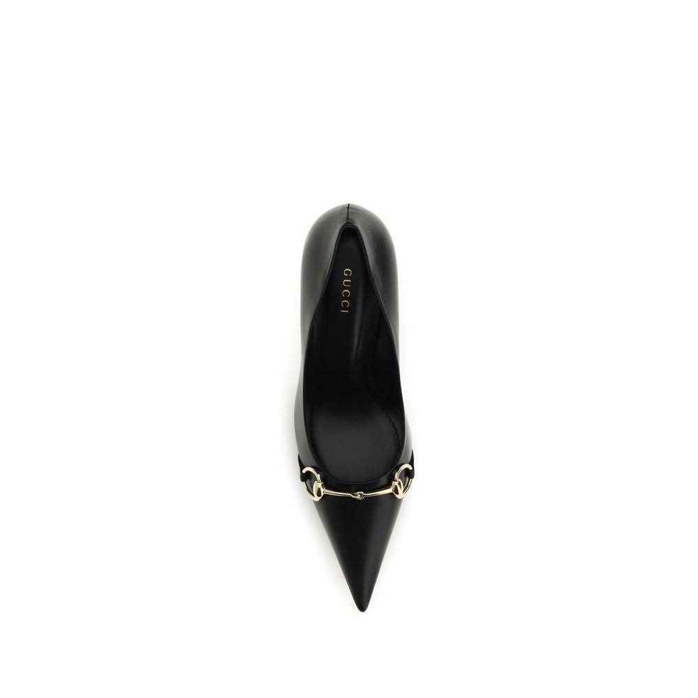 Gucci | Black Goatskin High Heel Pumps