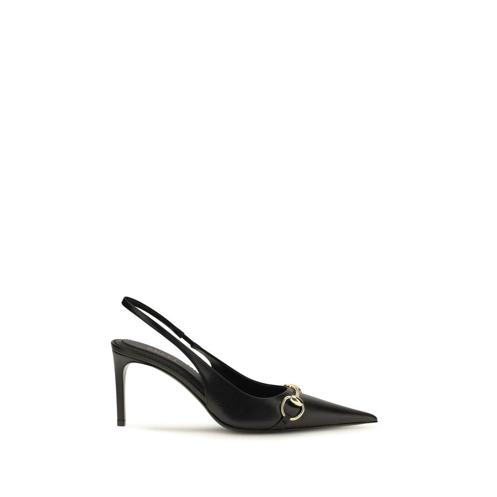 Gucci | Black Goatskin High Heel Pumps