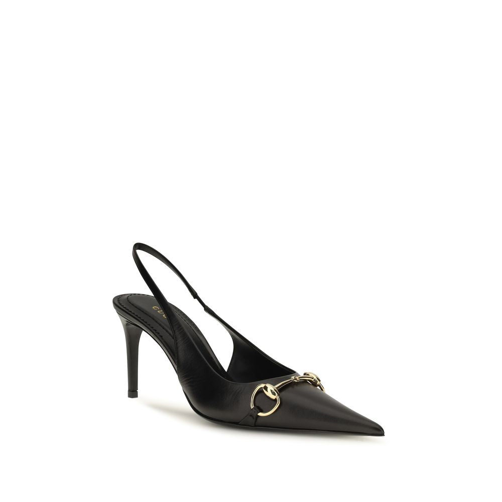 Gucci | Black Goatskin High Heel Pumps