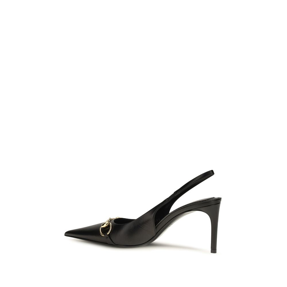 Gucci | Black Goatskin High Heel Pumps