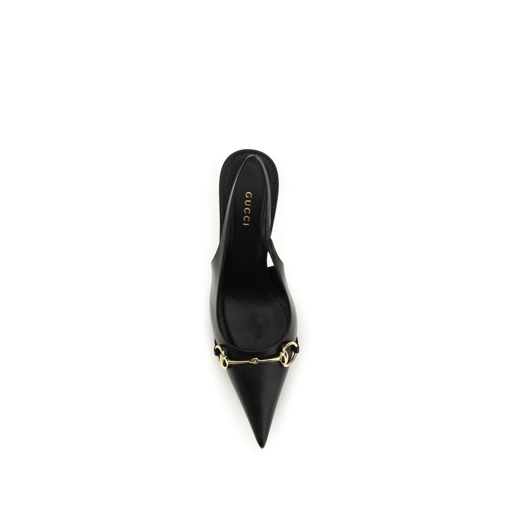 Gucci | Black Goatskin High Heel Pumps