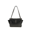 Saint Laurent | Black Calf Leather Bos Taurus Shoulder Bag