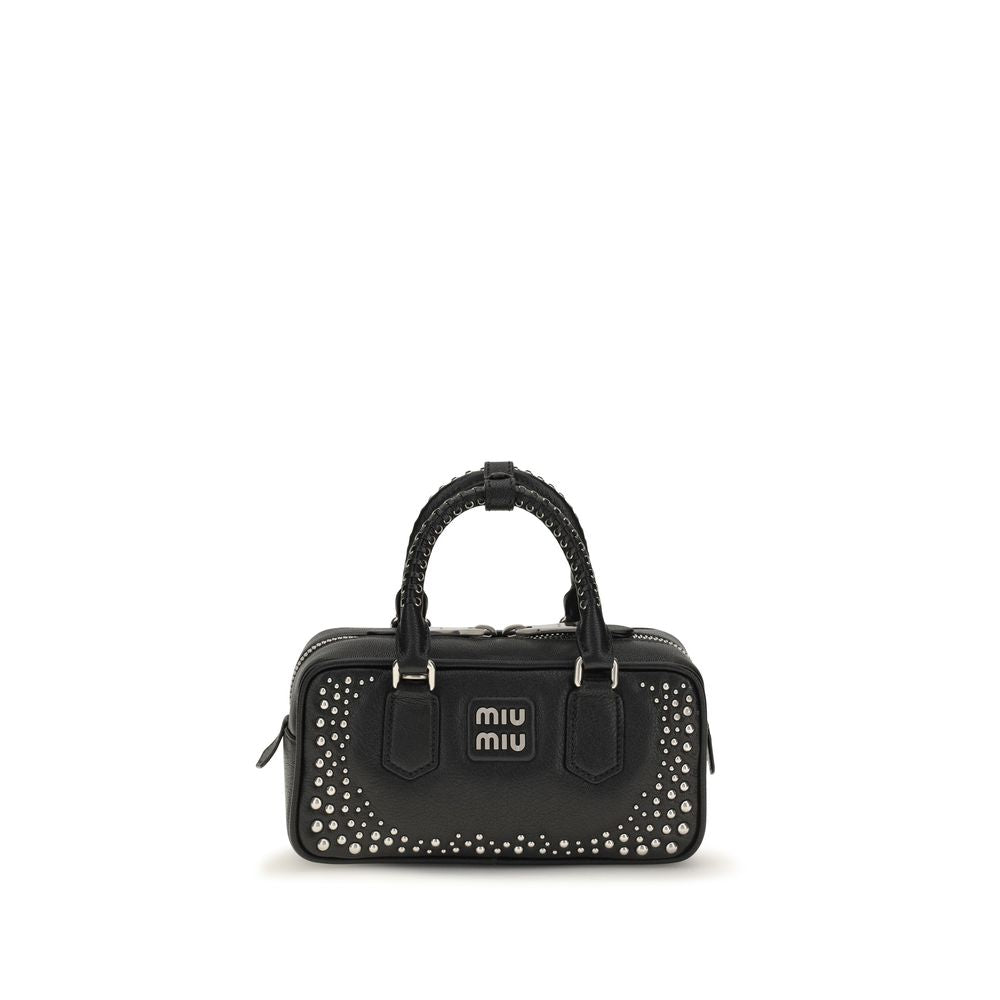 Miu Miu | Black Calf Leather Bos Taurus Handbag
