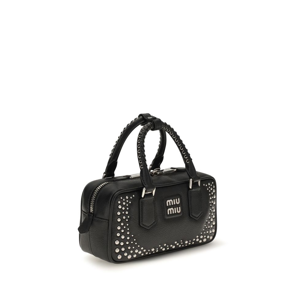 Miu Miu | Black Calf Leather Bos Taurus Handbag