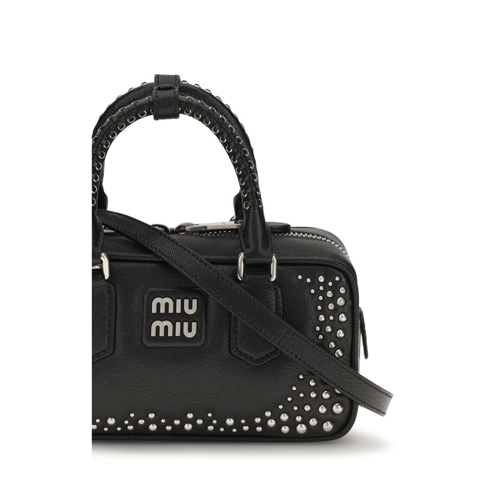 Miu Miu | Black Calf Leather Bos Taurus Handbag